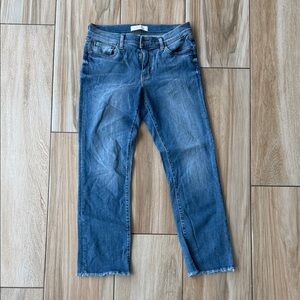 Classic Blue Women's Cropped Jeans